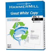 HammerMill Great White Copy Paper, 8 1/2" x 11", Ream