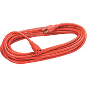 Heavy-Duty In/Out Extension Cord, 50'- Orange