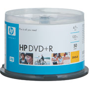 Hewlett-Packard 50/Pack 4.7GB DVD+R, Spindle