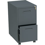 Hon 1600 Mobile File Cabinet, 2 Drawer, Charcoal, 28"H x 15"W x 23"D