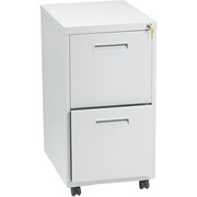 Hon 1600 Mobile File Cabinet, 2 Drawer, Light Gray, 28"H x 15"W x 20"D