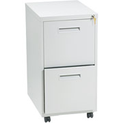 Hon 1600 Mobile File Cabinet, 2 Drawer, Light Gray, 28"H x 15"W x 20"D