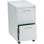 Hon 1600 Mobile File Cabinet, 2 Drawer, Light Gray, 28"H x 15"W x 23"D