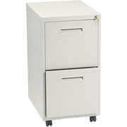 Hon 1600 Mobile File Cabinet, 2 Drawer, Putty, 28"H x 15"W x 20"D