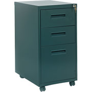 Hon 1600 Mobile File Cabinet, 3 Drawer, Black, 28"H x 15"W x 20"D