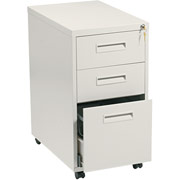 Hon 1600 Mobile File Cabinet, 3 Drawer, Putty, 28"H x 15"W x 23"D