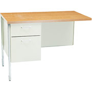 Hon 34000 Series Left Return for L-Workstation, Medium Oak/Putty