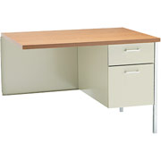 Hon 34000 Series Right Return for L-Workstation, Medium Oak/Putty