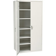 Hon Industrial-Grade, 6 Shelf  Assembled Storage Cabinets, 72"H x 36"W x 24"D, Putty