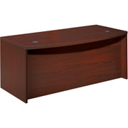 Hon Valido 72" Bow-Top Double Pedestal Desk, Mahogany
