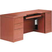 Hon Valido Computer Credenza, Bourbon Cherry