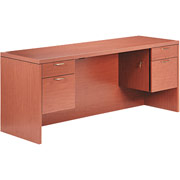 Hon Valido Kneehole Credenza, Bourbon Cherry
