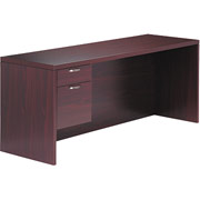 Hon Valido Left Single Pedestal Credenza, Mahogany