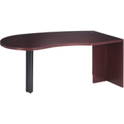 Hon Valido Right Peninsula Desk, Mahogany