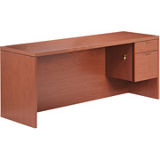 Hon Valido Right Single Pedestal Credenza, Bourbon Cherry