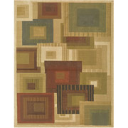 Horizon Collection, 4' x 5-1/2' Rug, Cube/Multi