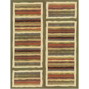 Horizon Collection, 9' x 13' Rug, Green/Multi