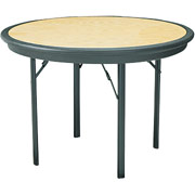 Iceberg 42" Round Resin Indestruc-Tables, Light Oak