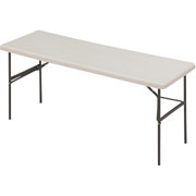 Iceberg Commercial-Grade Resin 6' Folding Table, 24"W