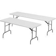 Iceberg Commercial-Grade Resin 6' Folding Table, 30"W