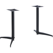 Iceberg OfficeWorks 28" Rectangular Table Base, Matte Black