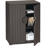 Iceberg Resinite Storage Cabinet, Black, 46"H x 36"W x 22"D