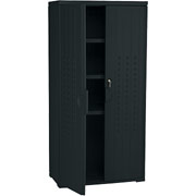 Iceberg Resinite Storage Cabinet, Black, 66"H x 33"W x 18"D