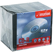 Imation 20/Pack CD-R, Slim Jewel Cases