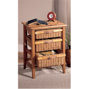 Integra 3-Drawer Chest, Pine Rattan Series, Honey