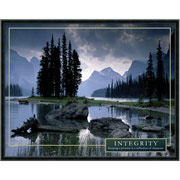 "Integrity" Framed Motivational Print