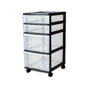 Iris 4-Drawer Organizer with Plastic Organizer Top