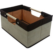 Iris Rattan Fabric Storage Basket