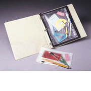 JM Zipper Ring Binder Pockets, 6 x 9 1/2