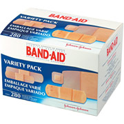 Johnson & Johnson Band-Aid Sheer/Wet Flex Bandages Variety Pack, 280 Bandages Per Box