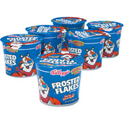 Keebler Frosted Flakes Breakfast Cereal, Six 2.1 oz Serving Size Cups/Box