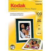 Kodak Ultra Premium Photo Paper, 4" x 6", High-Gloss, 100/Pack