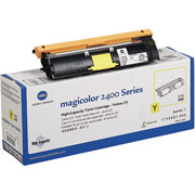 Konica Minolta 1710587-005 Yellow Toner Cartridge, High Yield