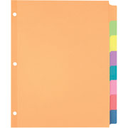 Large Tab Writable Dividers, 8-Tab Set, Multicolor