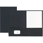 Legal-Size Twin-Pocket Portfolio, Black