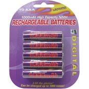 Lenmar PRO 1000mAh AAA Rechargeable Batteries (PRO1010), 10/Pack