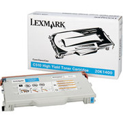 Lexmark 20K1400 Cyan Toner Cartridge, High Yield