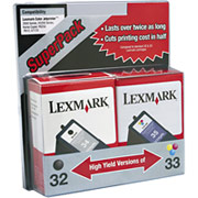 Lexmark 34/35 (18C0535) Black/Color Ink Cartridges, 2/Pack