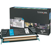 Lexmark C5200CS Return-Program Cyan Toner Cartridge