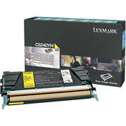 Lexmark C5240YH Yellow Return-Program Toner Cartridge, High Yield