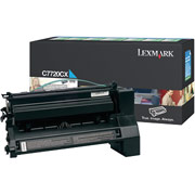 Lexmark C7720CX Cyan Return-Program Toner Cartridge, Extra High Yield