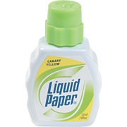 Liquid Paper Stock Color Correction Fluid, Canary Yellow