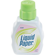 Liquid Paper Stock Color Correction Fluid, Pink