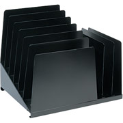 Lit-Ning Vertical/Slant Steel File Sorter, 8 Compartments