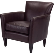 Loft Goods Audrey Collection Leather Chair, Chestnut