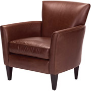 Loft Goods Audrey Collection Leather Chair, Vinatge Oak